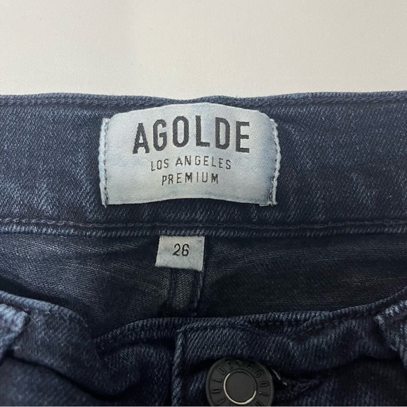 AGOLDE Los Angeles Premium Dark Wash Skinny Jean size 26 - Picture 7 of 9